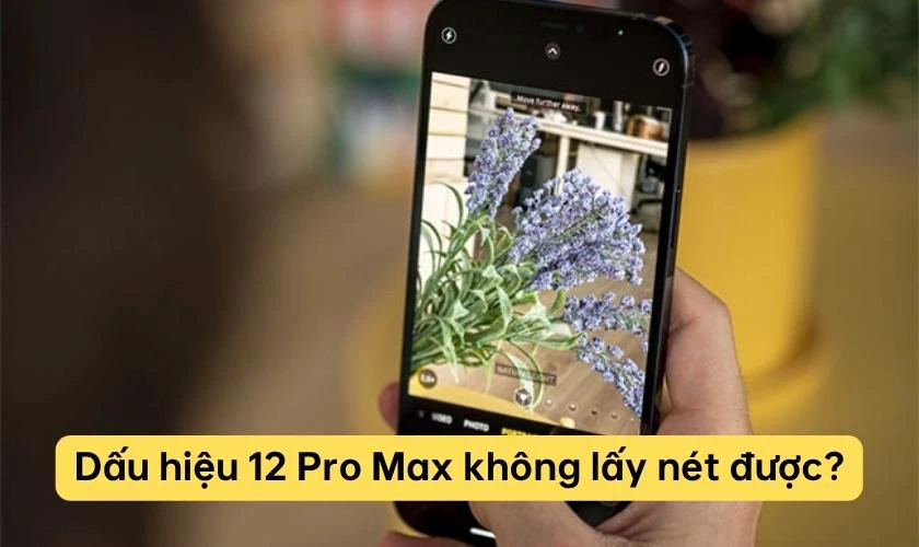 Dấu hiệu camera iPhone 12 Pro Max không lấy nét được
