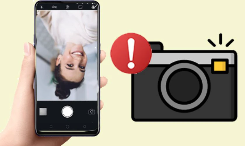 Tại sao camera Samsung bị lật ngược?