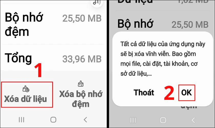 Xóa tất cả dữ liệu trên app Máy ảnh