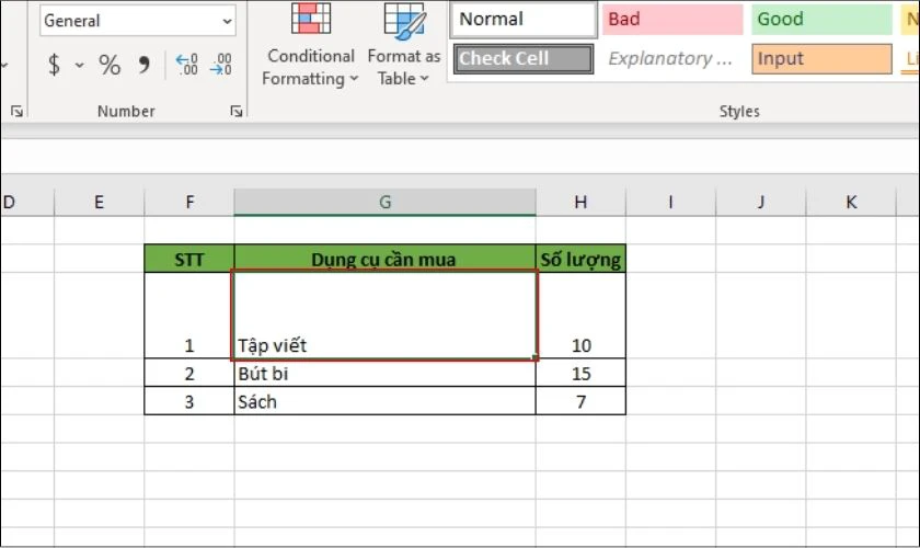 Cách căn lề văn bản trong Excel