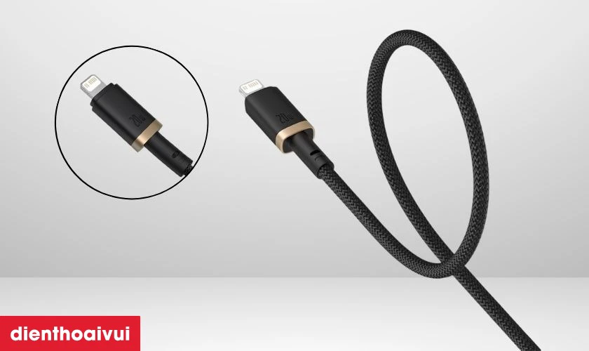 Cáp Baseus Dura Series Usb-C to Lightning 20w dài 1m