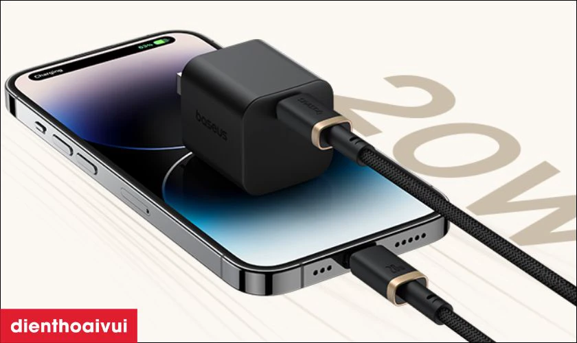 Cáp Baseus Dura Series USB-C to Lightning 20W sạc nhanh, an toàn