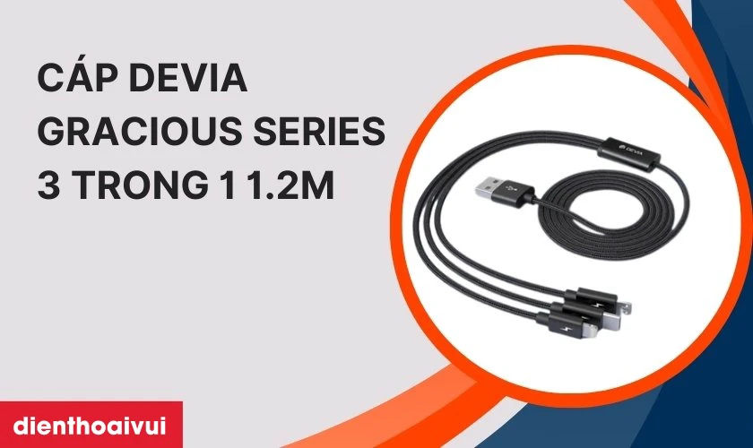 Cáp Devia Gracious Series 3 trong 1 1.2m