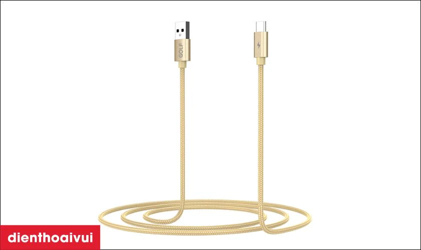 Độ dài dây cáp 1m, vỏ làm từ nhựa dẻo, chống rối, uốn cong tốt