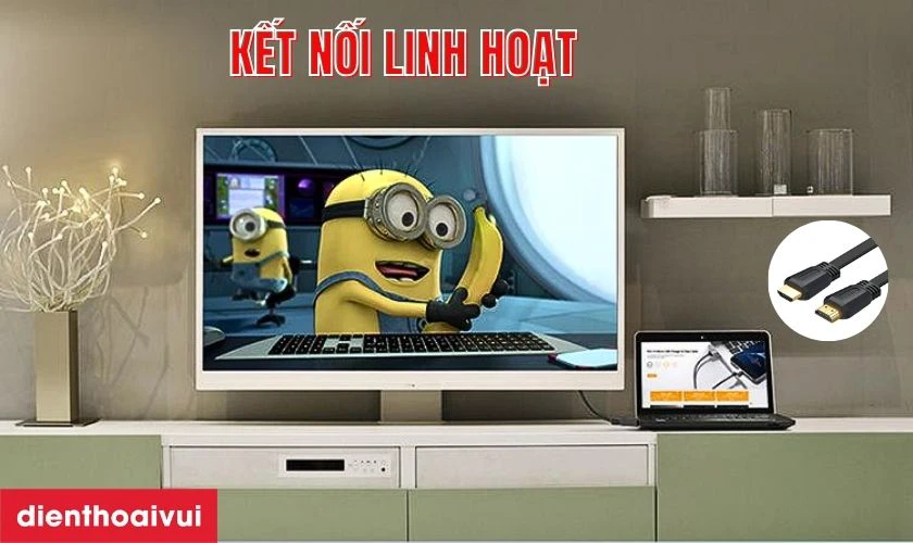 Dễ dàng kết nối với các thiết bị như TV 4K, đầu Blu-Ray/DVD, Xbox, PlayStation, PC