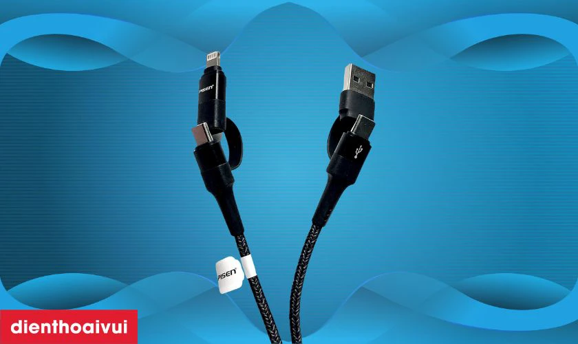 Thiết kế 4 trong 1, tương thích đa dạng thiết bị như iPhone, Android