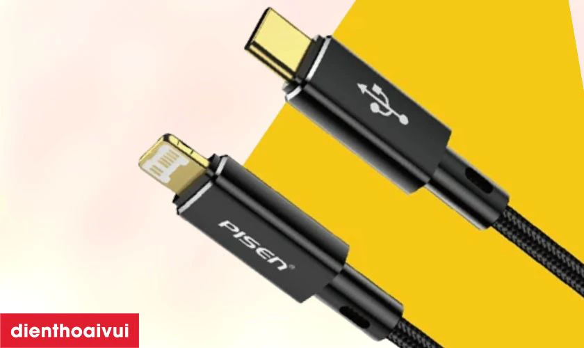 Đầu nối USB-C to Lightning, tương thích với các thiết bị Apple