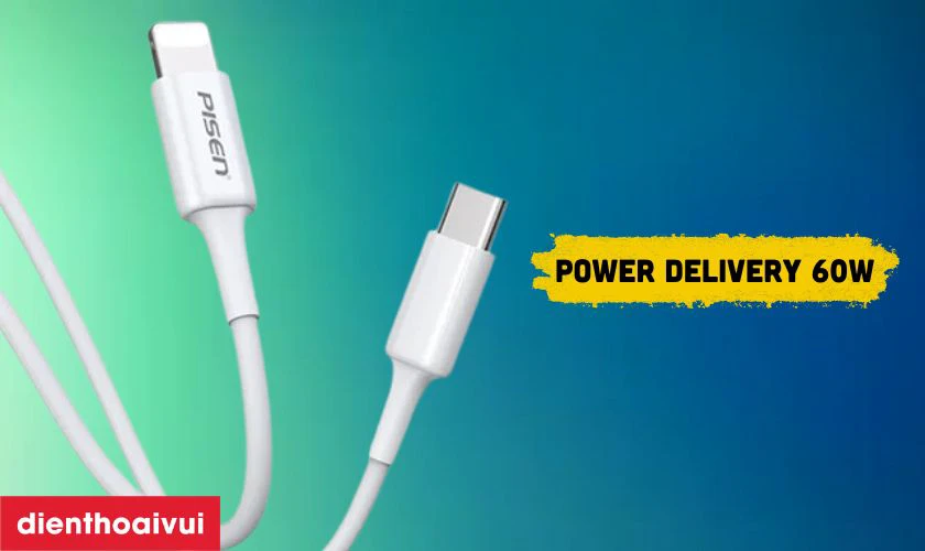Hỗ trợ sạc nhanh Power Delivery 60W