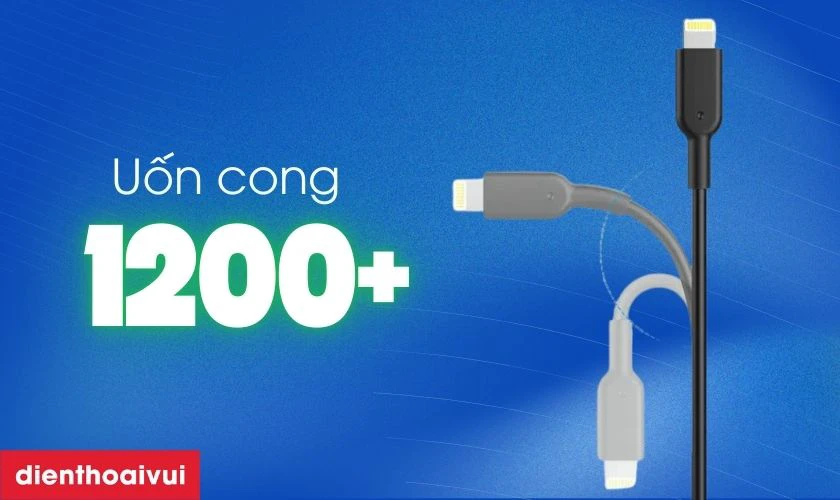 Cáp sạc Anker PowerLine II 3in1 0.9m (A8436) sở hữu tông màu trắng, đen sang trọng