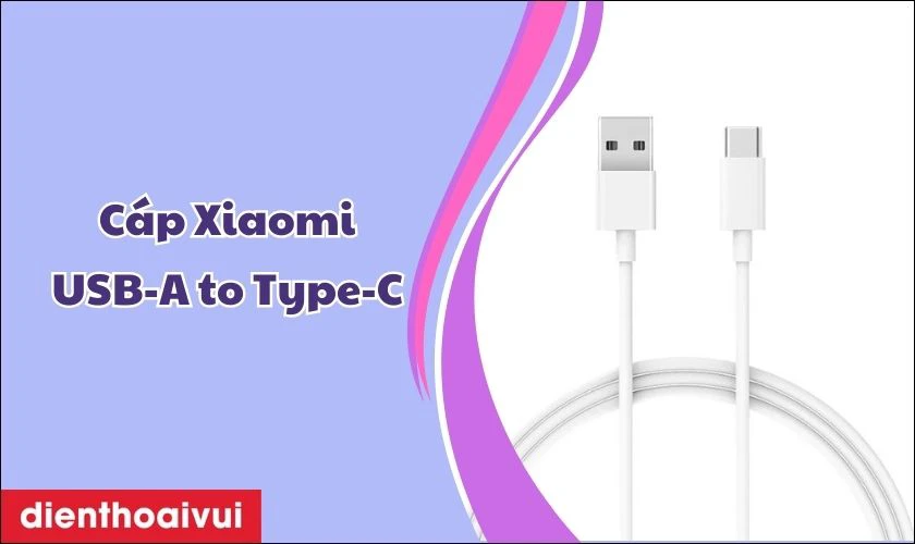 Cáp Xiaomi USB-A to Type-C 1M - Cũ