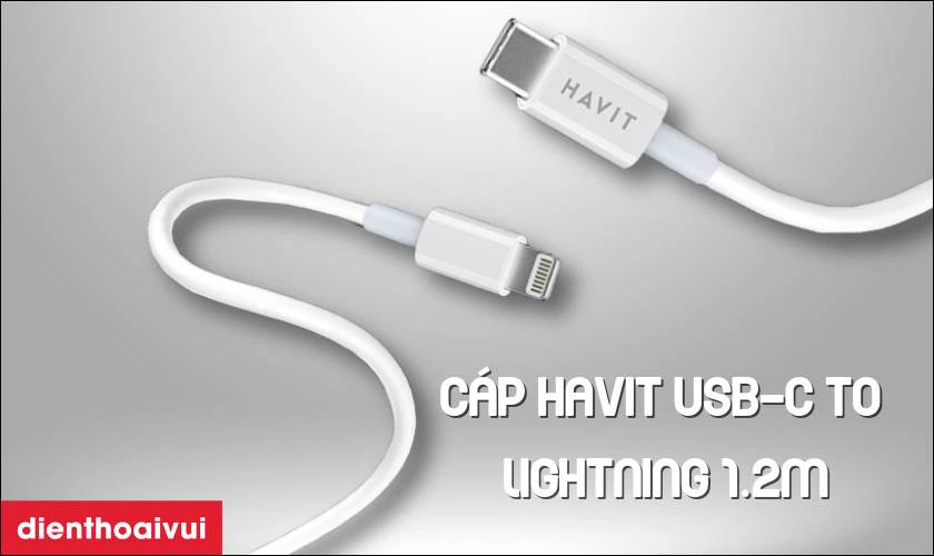 Cáp Havit USB-C to Lightning 1.2m