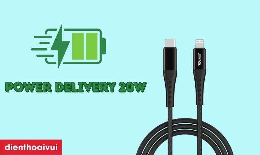 Điểm nổi bật của cáp sạc JINYA TechLink Type-C To Lightning 1.8m