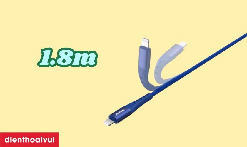 Chiều dài 1.8m mang lại sự linh hoạt