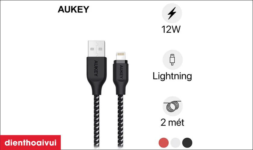 Đặc điểm của cáp sạc Lightning 2m Aukey CB-BAL2