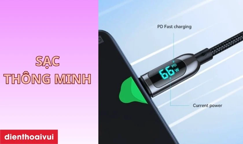 Tích hợp sạc nhanh, nhận diện thông minh
