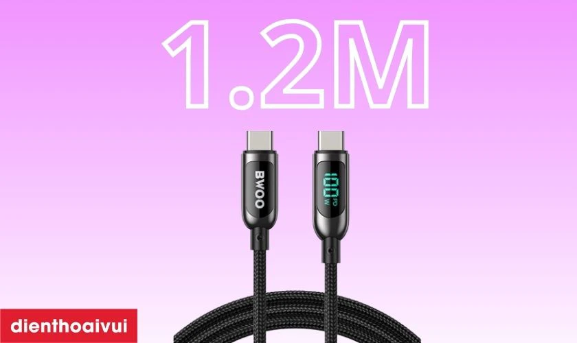 Chiều dài 1,2m tiện lợi khi sử dụng