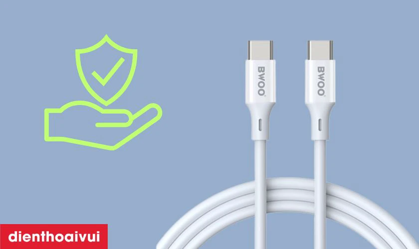 Hướng dẫn sử dụng cáp sạc nhanh BWOO Type-C to Type-C PD 60W an toàn
