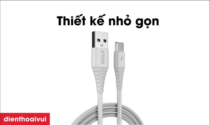 Đặc điểm của cáp sạc nhanh Golf USB C 3A GC 64T