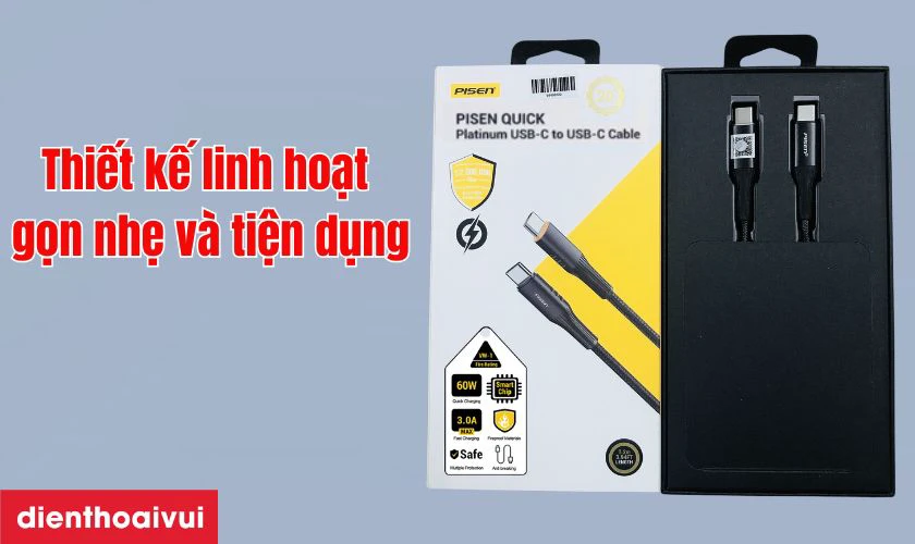 Thiết kế linh hoạt, gọn nhẹ và tiện dụng