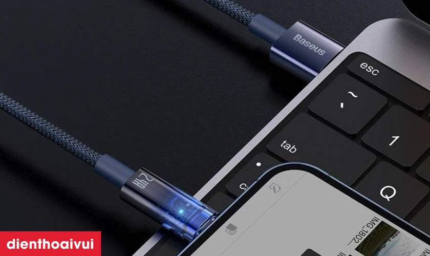 Cáp sạc tự ngắt Baseus Explorer Series USB-A to Lightning tương thích hoàn hảo