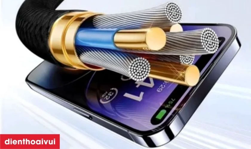 Chất liệu bền bỉ, chịu uốn cao giúp chống rối