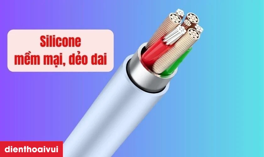 Chất liệu silicone cực dẻo dai, bền bỉ