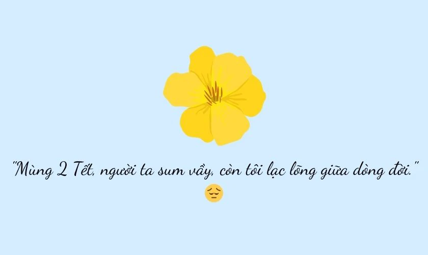 STT, Caption mùng 2 Tết 2025 buồn