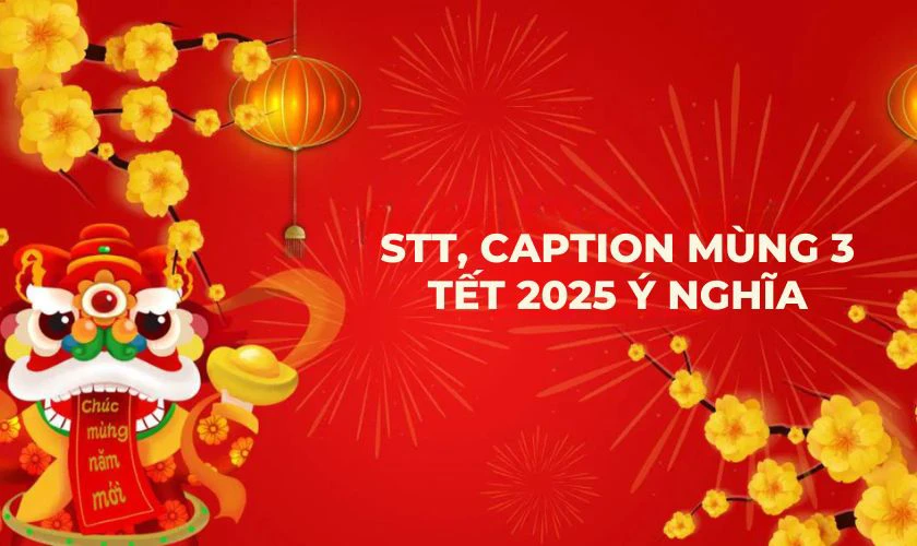 STT, caption mùng 3 Tết 2025 ý nghĩa