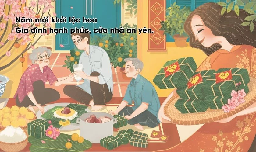 Thơ đăng STT Tết 2026 ngắn gọn