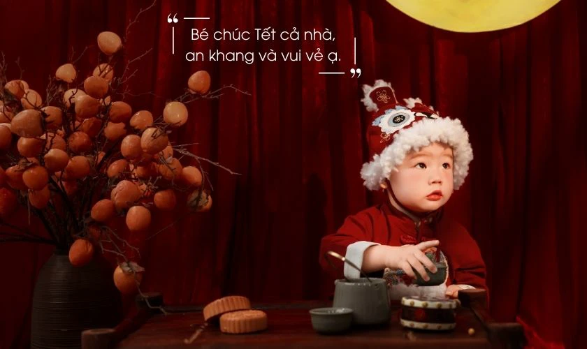 STT, Caption Tết cho bé, trẻ mầm non