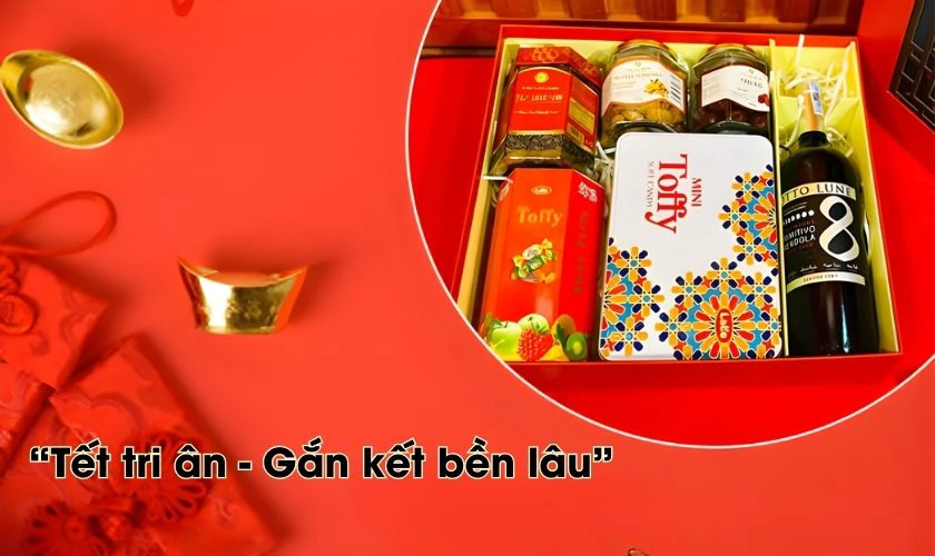 STT, caption bán giỏ quà Tết 2026 thu hút