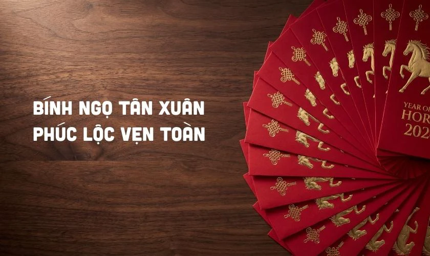 Câu đối Tết 4 chữ mừng năm mới Bính Ngọ 2026