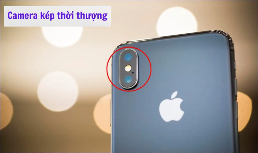 Cụm camera kép hỗ trợ chống rung quang học trên iPhone X