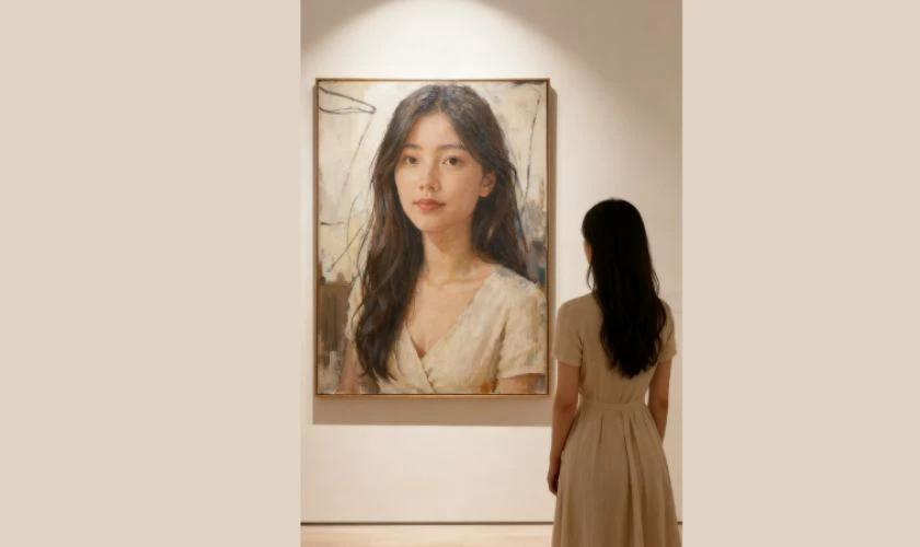 Lưu ý khi làm ảnh đứng trước tranh chân dung