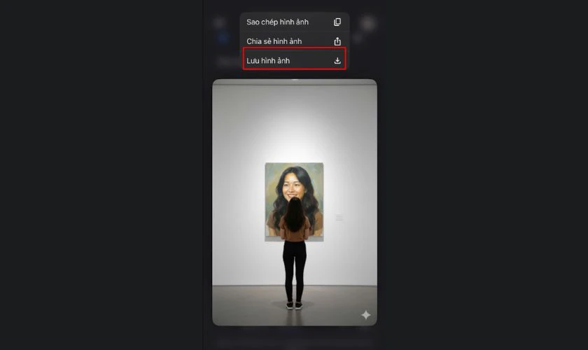 Tải xuống ảnh đứng trước tranh chân dung
