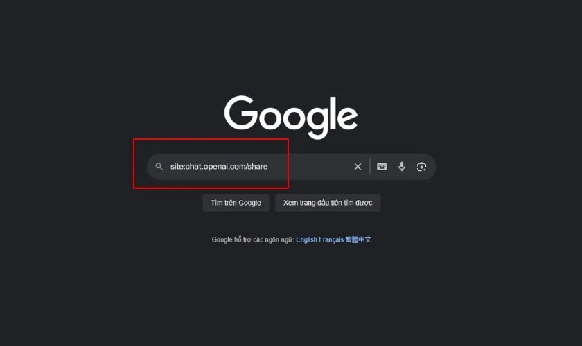 Cách Kiểm Tra Cuộc Trò Chuyện Chatgpt Bị Rò Rỉ Trên Google Chi Tiết 2 Nhập Từ Khóa Kèm Theo Các Từ Khóa Đặc Trưng Trong Cuộc Trò Chuyện