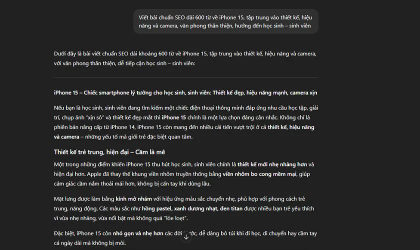 Cách cung cấp bối cảnh cụ thể cho ChatGPT.com tiếng Việt