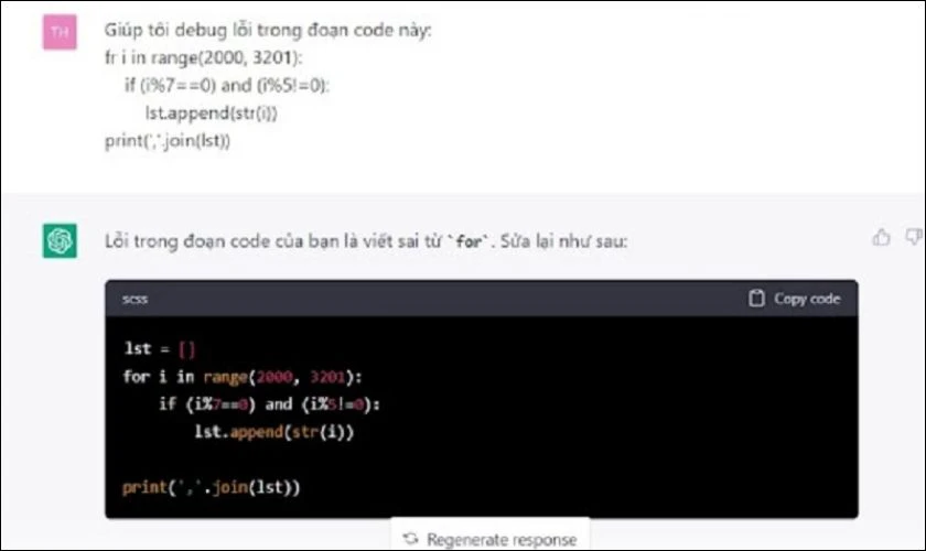 Hỗ trợ viết code, gỡ lỗi, dịch code sang tiếng Việt