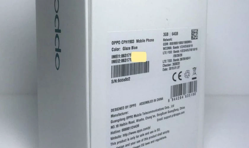 Check iMei OPPO đơn giản