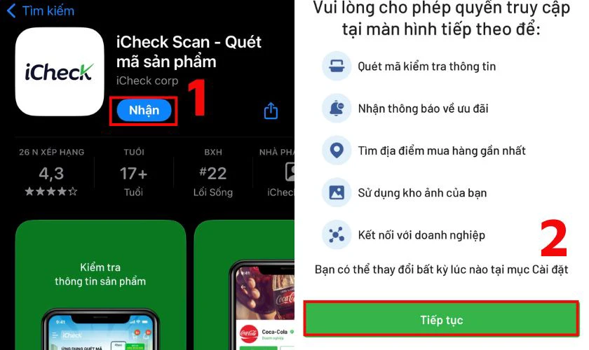 Cách check mã vạch bằng iCheck Scan