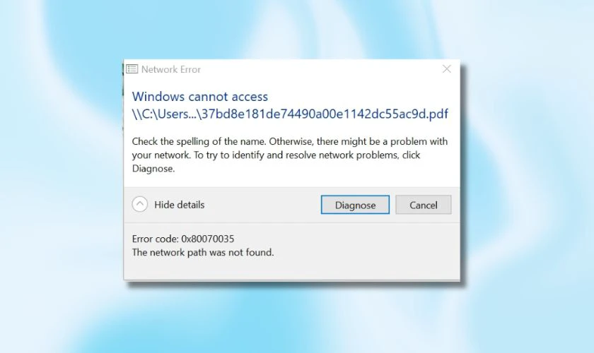 Check the spelling of the name. Otherwise there might be a problem with your network là lỗi gì?