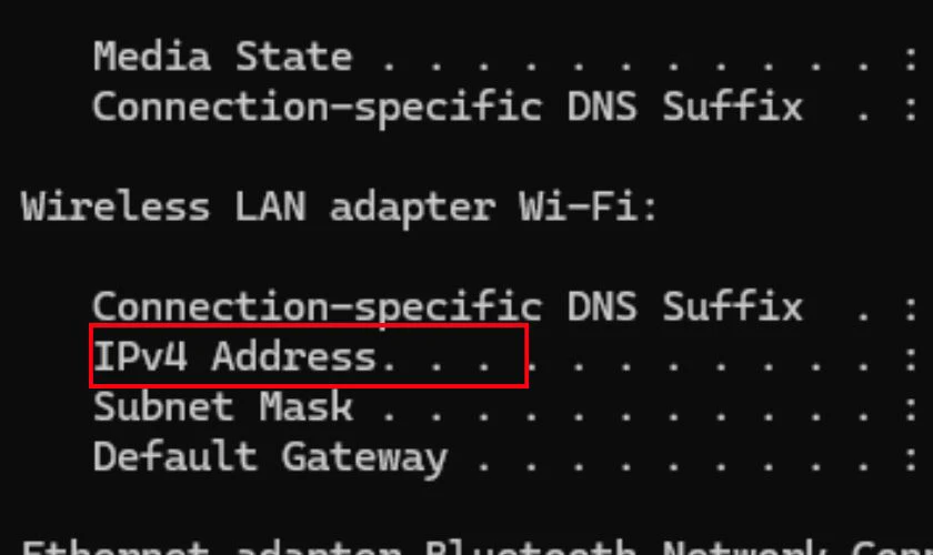 Nhấn Windows + R, gõ cmd, nhấn Enter