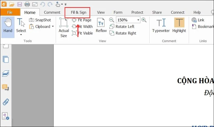 Cách chèn chữ ký vào file PDF bằng Foxit Reader 