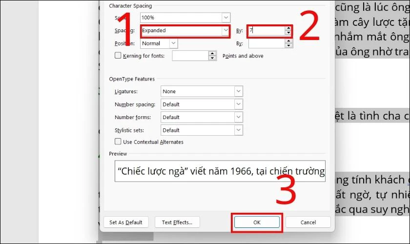 Hướng dẫn điều chỉnh khoảng cách chữ trong Word