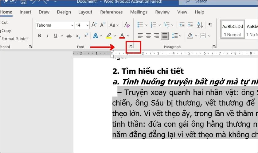 Cách kéo dãn khoảng cách các ký tự trong Word