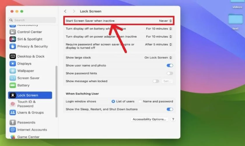 Lỗi thường gặp khi chỉnh thời gian tắt màn hình MacBook Air