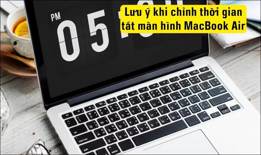 Lưu ý trong cách chỉnh thời gian tắt màn hình MacBook Air
