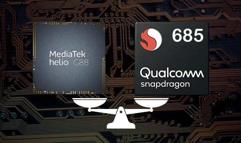 So sánh giữa chip Helio G88 và Snapdragon 685