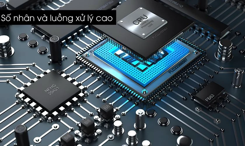 Chip i7 thường được trang bị số lượng lớn nhân và luồng hơn so với các dòng chip phổ thông