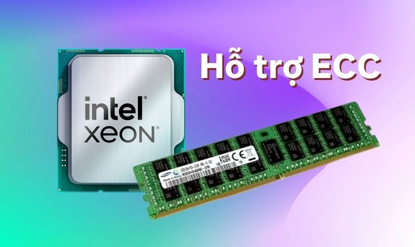 Một trong những đặc điểm nổi bật của chip Xeon là hỗ trợ bộ nhớ ECC